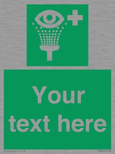 Custom Eye Wash Station Sign